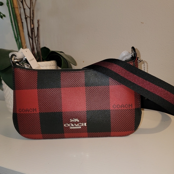 Coach Handbags - *NWT* Coach Buffalo Plaid Crossbody